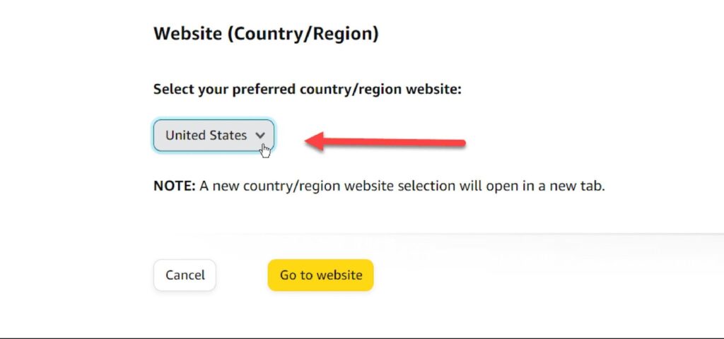 Here's A Screenshot Of Language And Region Setting On Amazon Ppc Ads