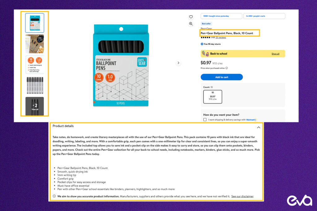 Here's A visual that shows a diagram or infographic illustrating the concept of Walmart SEO. It should highlight key elements such as keyword optimization, product titles, descriptions, and the search algorithm. Use simple icons and arrows to connect the components.